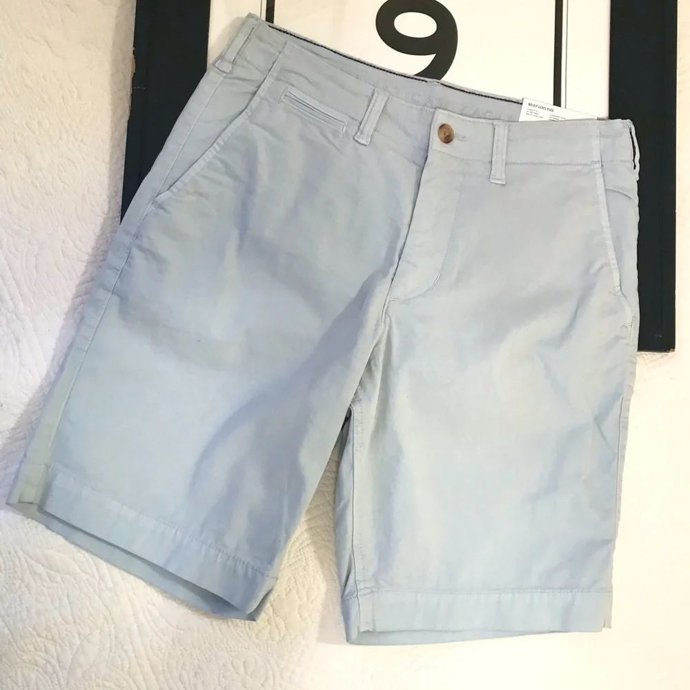 NWT American Eagle Classic 10” Shorts Light Blue
